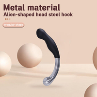 SEXBAY Dual-Material Silikon & Metall Prostata-Massagegerät, Weicher Flüssiger Analplug für Männer, Wasserdichtes Wiederverwendbares Erwachsenen-Spielzeug