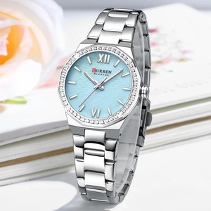 Women's Watch CURREN 9103 Romantic Luxury Dial with Rhinestones Stainless Steel Band Slim <b>Wristwatch</b> for Ladies Waterproof - Product Image 5
