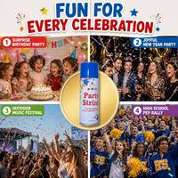 Guirlande de fête professionnelle non inflammable avec mousse colorée haute densité et formule sûre pour les anniversaires, les mariages et les événements festifs