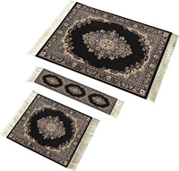 Set Alas Mouse dan Tatakan Gelas Karpet Persia yang Indah, Alas Mouse Karpet, Pembatas Buku Rajut, Hadiah untuk Ibu, Hadiah untuk Istri, Set Hadiah