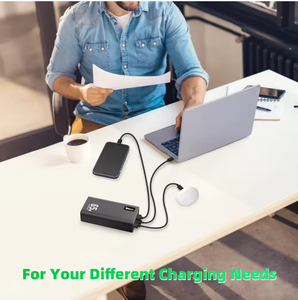 2025 ที่ชาร์จพกพาสำหรับแล็ปท็อปแบบพกพา ความจุสูง 5000mAh ชาร์จเร็ว 3 ช่อง รองรับ PD 65W สำหรับใช้งานกลางแจ้ง รุ่นใหม่มาแรง  รับสกรีนโลโก้ - Product Image 5