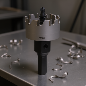 T.C.T. Sierra perforadora para acero inoxidable de 40 mm, herramienta de corte de metal fabricada en Italia - Product Image 3