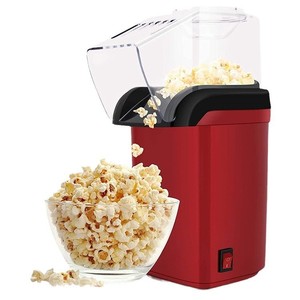 Machine à popcorn électrique 1200W rouge et noire, mini pop-cornière pour usage domestique - Product Image 4