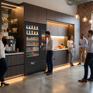 EU 24 Hour Smart Vending Machine Refrigerated Drinks Snacks Contactless Card SDK Enabled Cloud Integration for Office - Product Image 1