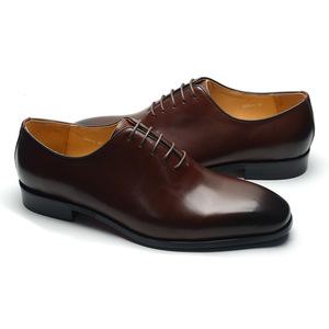 Zapatos Oxford Cuadrados de Cuero de Alta Calidad, Ligeros, Transpirables y Antideslizantes para Hombre, con Cordones Clásicos y Versátiles, Suela de Goma con Masaje - Product Image 4