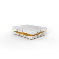 Table basse de luxe en acier inoxydable pour villas modernes et salons – Mobilier design haut de gamme au design contemporain et durable