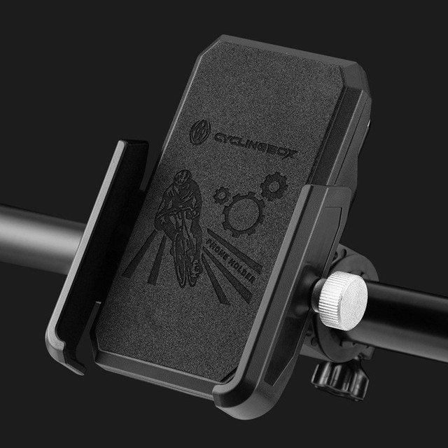 Durable ABS Waterproof Dual-Side Lock Motorcycle Phone Mount 360 Rotatable Handlebar Bracket for Road Bike E-Bike GPS