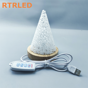 Alas Lampu 3D Kayu dengan Diffuser RGBW CCT Tunable White DIY Alas Lampu LED Kayu untuk Lampu Meja Cetak 3D Bambu Lab - Product Image 5