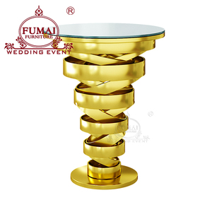 Wedding Furniture Use Stainless Steel Modern Chic Gold Cocktail <b>Table</b> for Hotel and Home - Product Image 1