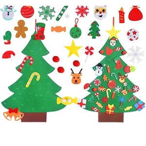 ชุดต้นคริสต์มาสทำเองจากผ้าสักหลาด DAMAI พร้อมเกมตีตัวต่อสำหรับเด็ก ของตกแต่งแขวนผนัง ชุดงานฝีมือผ้าสักหลาดสำหรับของชำร่วยงานปาร์ตี้คริสต์มาส - Product Image 5
