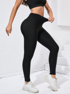 Leggings doublés en <span class=keywords><strong>polaire</strong></span> pour femmes, couleur unie, pantalons de yoga à haute élasticité, pantalons de fitness, pantalons de course en plein air, automne et hiver - Product Image 4