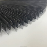Moustiquaire plissée en polyester pour fenêtres et portes rétractables