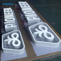 Enseignes lumineuses 3D LED personnalisées pour extérieur, lettres en relief pour logos d'entreprise, étanches IP65, signalétique publicitaire murale pour centres commerciaux/hôtels/boutiques