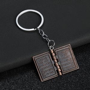 Pendentif vintage en forme de croix, Bible sacrée, pour hommes et femmes, lettre d'amour éternel, mini porte-clés Bible en argent thaïlandais DIY - Product Image 6