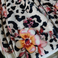 PAS de QUANTITÉ MINIMALE DE COMMANDE personnalisé floral impression numérique imprimé spandex velours tissu pour vêtement