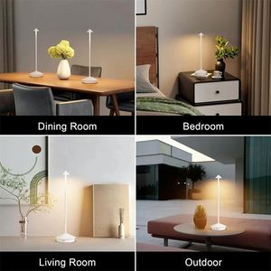 Lámpara de Mesa LED Moderna y Romántica, Ecológica, Recargable, Cuerpo de Aluminio, Diseño al por Mayor - Product Image 4