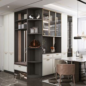 Modern Style High Quality Large Storage Wood <b>Sideboard</b> Wine Cabinet with LED Exquisite Craftsmanship for Dining & Living Room - Product Image 1