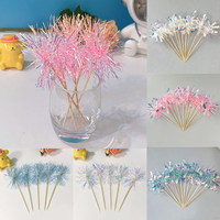 Lot de 10 décorations colorées pour cupcakes et gâteaux, thème feux d'artifice, pour Thanksgiving, remise de diplôme, anniversaire, Noël
