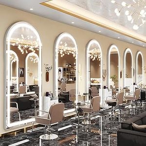 Bán Hot treo tường LED Salon gương ánh sáng thông minh gương mặc quần áo bán buôn tùy chỉnh kích thước LED đầy đủ chiều dài gương với đèn - Product Image 5