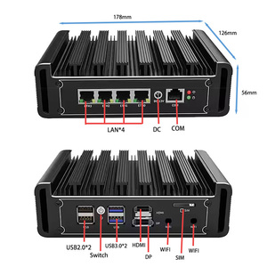 Routeur souple de pare-feu sans ventilateur <span class=keywords><strong>Intel</strong></span> Celeron N100 Mini PC de bureau WIFI DDR5 COM pour une utilisation professionnelle disponible Types de prises AU US CN - Product Image 6