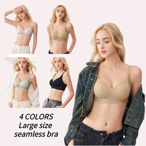 Vente en gros de soutien-gorge push-up en gel gelée respirant anti-relâchement à la mode pour femmes soutien-gorge sans couture grande taille pour la peau - Product Image 3
