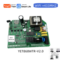Contrôleur YET868WTR-V2.0 220VAC 433MHZ d'application de Tuya de porte de moteur coulissante pour la porte de garage