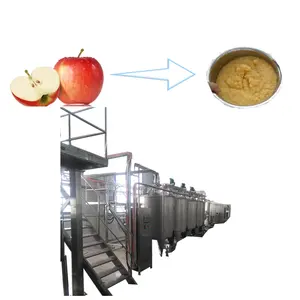 factory price small scale apple puree extracting and processing machine