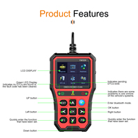 Escáner de Diagnóstico OBD2 Podofo con Pantalla IPS de 2.8'', Herramienta de Diagnóstico Remoto por Aplicación, DTC OTA para VW/BMW/Porsche/Toyota/Ford/Nissan/Hyundai Posteriores a 1996