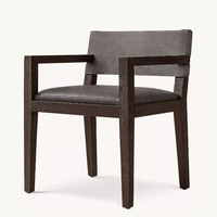 Nouveau design de chaises de salle à manger en bois meubles de salon fauteuil en cuir