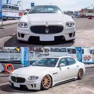 Runde BodyKit per Maserati Quattroporte 2005-2012 Upgrade WALD stile FRP Body Kit paraurti anteriore posteriore paraurti laterale Spoiler - Product Image 2