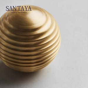 Einloch Messing Schublade Knopf Goldfaden Minimalisti scher Möbel griff für Küchen schrank Schlafzimmer Kleider schrank Tür Kommode Ball - Product Image 6