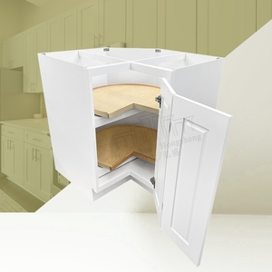 Expédition locale américaine disponible Lazy Susan Corner Base Cabinet U.S. Kitchen Remodel Cabinets Flat Pack Cabinets For Remodelers - Product Image 1