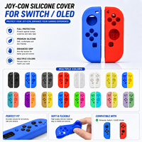 Coque de protection en silicone OEM, couleurs mélangées, poignée ergonomique pour Nintendo Switch OLED JoyCon, accessoires de jeu NS