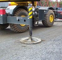 Plaques de stabilisation antidérapantes en UHMWPE pour grue, résistantes aux intempéries, pour opérations de levage en extérieur