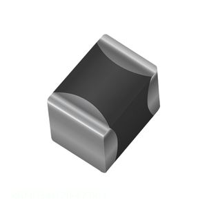 Condensador Cerámico de Montaje Superficial MLCC CAP CER 0.047UF 25V X7R 0402 0.047 uF, Canal del Fabricante KGM05AR71E473KN - Product Image 1