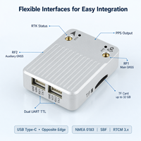 Récepteur GNSS RTK industriel à double antenne avec anti-parasitage et sortie de direction 20Hz pour robots et drones