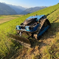 Livraison Gratuite Tondeuse à Gazon Télécommandée sur Chenilles 500mm 800mm Haute Efficacité Coupe-Herbe CE EPA Fabricant