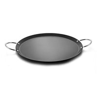 Vente d'usine : Plaque à pizza et plaque de cuisson en acier au carbone rond de 1,2 mm d'épaisseur, pour poêles à frire, compatible four, nettoyage facile, style américain