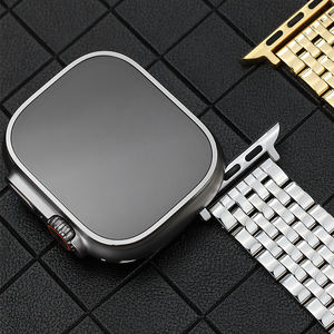 Maenwvo Pour apple Watch band Ultra 49 <span class=keywords><strong>MM</strong></span> Pour <span class=keywords><strong>iWatch</strong></span> 6 5 4 3 <span class=keywords><strong>SE</strong></span> 44 42 <span class=keywords><strong>40</strong></span> <span class=keywords><strong>MM</strong></span> Bandes En Acier Inoxydable Smart Watch Bracelet - Product Image 3