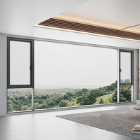 Ventanas Abatibles Horizontales de Doble Vidrio Templado con Rotura de Puente Térmico, Ventanas Abatibles de Aluminio