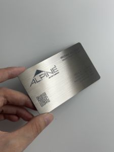 Carte de visite en métal NFC personnalisée NTAG213 avec interface de communication RFID 13,56 MHz, étiquette mini étanche, impression de code QR, <span class=keywords><strong>Smartag</strong></span> - Product Image 4