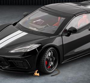 2026-02 Doublehorse <span class=keywords><strong>1</strong></span>:<span class=keywords><strong>24</strong></span> Modellino <span class=keywords><strong>Auto</strong></span> in Lega C8 con Suono e Luci, Giocattolo Convertibile, <span class=keywords><strong>Auto</strong></span> di Simulazione Grande in Lega - Product Image 3