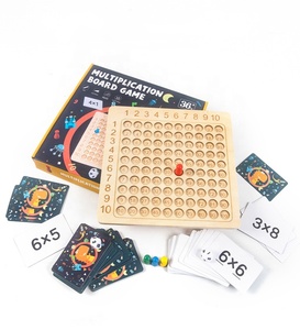 Trẻ Em Đếm Đồ Chơi Bằng Gỗ Toán Học Khối Hội Đồng Quản Trị Bé Montessori Bằng Gỗ Toán Học Đồ Chơi Nhân Hội Đồng Quản Trị Trò Chơi Cho Trẻ Em Hơn 3 Năm - Product Image 1