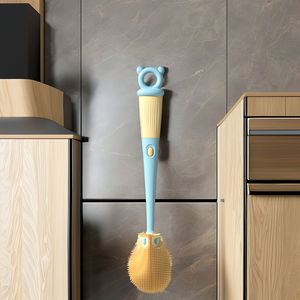 Ensemble de brosses multifonctionnelles pour biberon en plastique PP créatif à quatre tasses à long manche Cuisine Ménage Nettoyage Conceptuel Carotte - Product Image 2