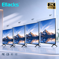 TV LED LCD Android 15 Smart 4K UHD Baru 32 43 50 55 65 75 85 98 Inci BT WiFi Nirkabel Layar Datar Televisi Rumah Hotel