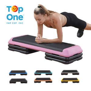 TopOne Adjustable <b>Aerobic</b> Stepper Home Workout Pedal Exercise Gym Fitness Board Premium <b>Step</b> Platform - Product Image 1