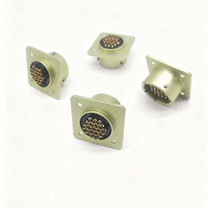 Connecteur femelle droit compatible MIL-38999 série OHS, boîtier en alliage d'aluminium, contacts plaqués or, utilisation automobile - Product Image 1
