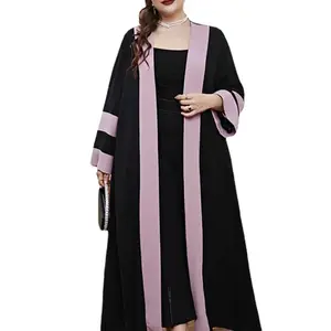 2023 nouveautés côtes irrégulières, évider couleur Patchwork côtelé Slip robe tricot mode femmes Sexy sans manches robe/