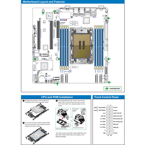 Placa Base Original para Servidor Supermicro MBD-X13SEM-F MBD-X13SEM-F-B, Compatible con Xeon Scalable para Socket LGA4677, DDR5, SATA, M.2, PCI-Express - Product Image 2