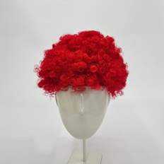 Perruques courtes amusantes de style afro avec quatre coupes de cheveux de coquelicot résistant à la chaleur et fibre synthétique haute température 14 pouces de longueur - Product Image 1